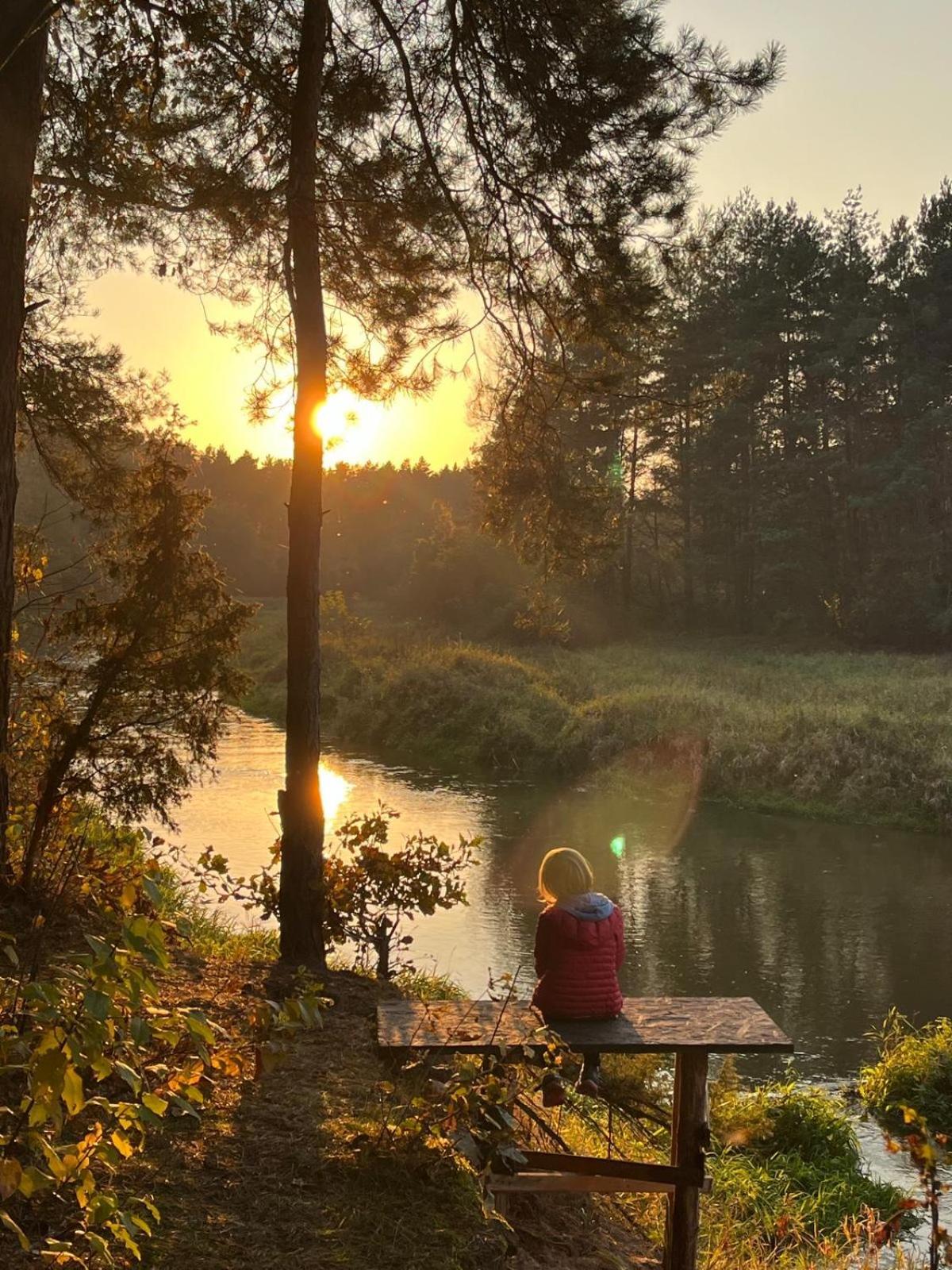 Przytulny Domek W Lesie Blisko Rzeki Ryczywol  外观 照片